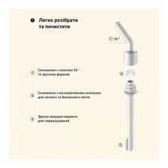 Бутылка для воды Buydeem CD1017 500 мл Oats White Фото 3