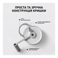 Бутылка для воды Buydeem CD1017 500 мл Oats White Фото 6