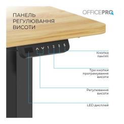 Компьютерный стол OfficePro ODE1260LW Wood/Black Фото 4