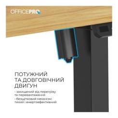 Компьютерный стол OfficePro ODE1260LW Wood/Black Фото 6