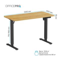 Компьютерный стол OfficePro ODE1260LW Wood/Black Фото 7