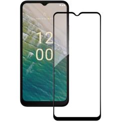 Стекло защитное ACCLAB Full Glue Nokia C32 Black Фото 1