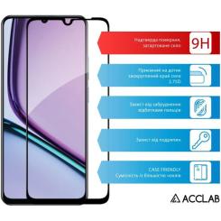 Стекло защитное ACCLAB Full Glue Realme Note 60 Black Фото 2