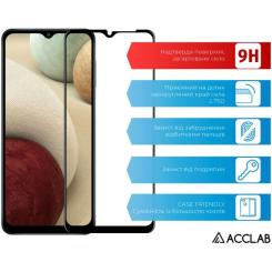 Стекло защитное ACCLAB Full Glue Samsung A12 Black Фото 2