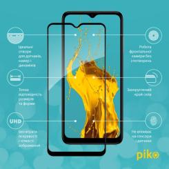 Стекло защитное Piko Full Glue Nokia C32 Black Фото 1