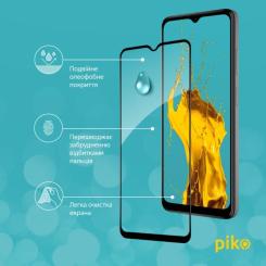 Стекло защитное Piko Full Glue Nokia C32 Black Фото 3