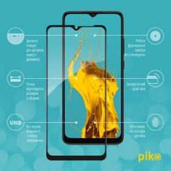 Стекло защитное Piko Full Glue Samsung A03 Black Фото 1