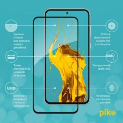 Стекло защитное Piko Full Glue Samsung A35 Black Фото 1