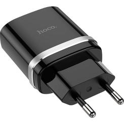 Зарядное устройство HOCO C12Q Smart USB QC3.0 18W Black Фото 1