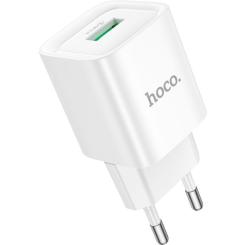 Зарядное устройство HOCO C145A Charm USB QC3.0 White Фото 1