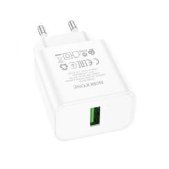 Зарядное устройство BOROFONE BA72A Spring USB QC3.0 White Фото
