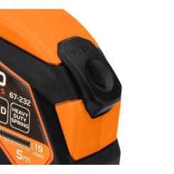 Рулетка Neo Tools 5мx19мм, с фиксатором сматывания, магнит Фото 7