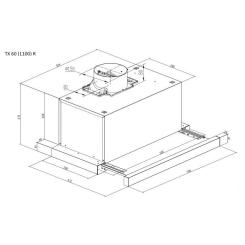 Вытяжка кухонная Pyramida TX 60 (1100) R IX Фото 5