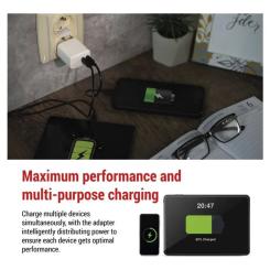 Зарядное устройство EMOS V03G35 2xUSB-C 35W GaN Фото 3