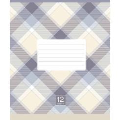 Тетрадь Школярик Plaid pattern 12 листов клетка Фото