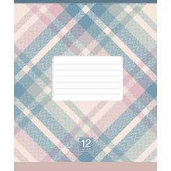 Тетрадь Школярик Plaid pattern 12 листов клетка Фото 2