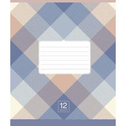Тетрадь Школярик Plaid pattern 12 листов клетка Фото 3