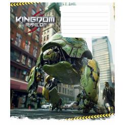 Тетрадь Школярик Animals transformers 12 листов клетка Фото 3