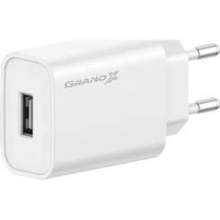 Зарядное устройство Grand-X CH-550W Quick Charge USB QC3.0 White Фото 1