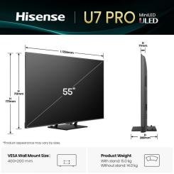 Телевизор Hisense 55U7Q PRO Фото 4