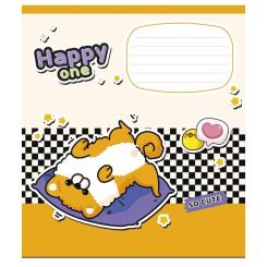 Тетрадь Школярик Happy one 12 листов клетка Фото 1