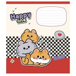 Тетрадь Школярик Happy one 12 листов клетка Фото 4