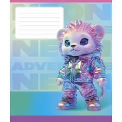 Тетрадь Школярик 18 аркушів клітинка Фото 1