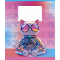 Тетрадь Школярик 18 аркушів клітинка Фото 3