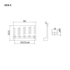 Бридж для гитары Gotoh 201B-4 C Фото 1