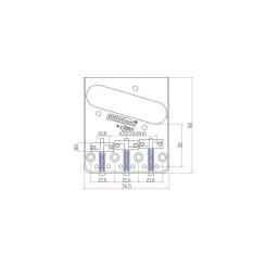 Бридж для гитары Paxphil WTB Chrome Фото 1