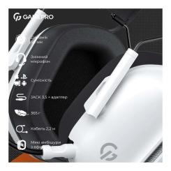 Наушники GamePro Genesis Hunter White Фото 9