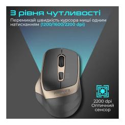 Мышка Promate Samit Wireless Gold Фото 2