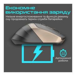 Мышка Promate Samit Wireless Gold Фото 3