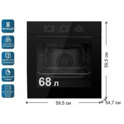 Духовой шкаф PRIME Technics POB 6820 M BK Фото 10