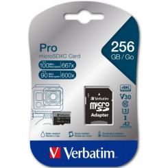 Карта памяти Verbatim 256GB microSDXC class 10 UHS-III PRO Фото 1