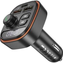 FM модулятор BOROFONE BC59, Black, Box Фото 1