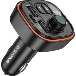 FM модулятор BOROFONE BC59, Black, Box Фото 2