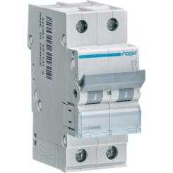 Автоматический выключатель Hager 2-п. C 50A (6kA) 2M (A) Фото