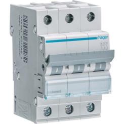 Автоматический выключатель Hager 3-п. C 40A (6kA) 3M (A) Фото
