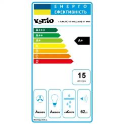 Вытяжка кухонная Ventolux CILINDRO 35 BK (1200) ST MM Фото 8