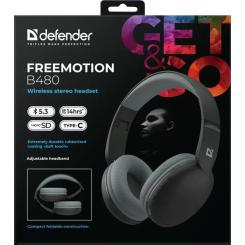 Наушники Defender FreeMotion B480 Bluetooth Black Фото 9