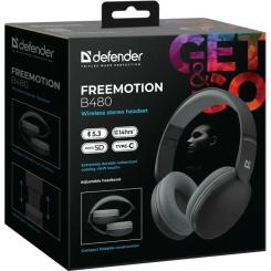 Наушники Defender FreeMotion B480 Bluetooth Black Фото 8