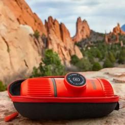 Кофеварка кемпинговая Wacaco Nanopresso з чохлом червона Фото 2