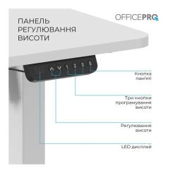 Компьютерный стол OfficePro ODE1260W 1200 х 600 мм White Фото 3