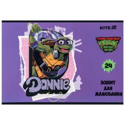 Альбом для рисования Kite Ninja Turtles, 24 листа Фото 8