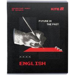 Тетрадь Kite предметний Techno 48 аркуші, лінія, английська мов Фото