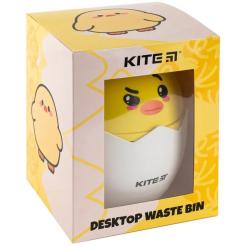 Корзина для бумаг Kite Настільний контейнер для сміття, жовтий Фото 4
