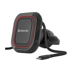 Универсальный автодержатель Defender CH-129 красный, магнит, на решетку вентиляции Фото 4