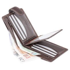 Кошелек Visconti HT9 Sloan з RFID Chocolate Фото 3