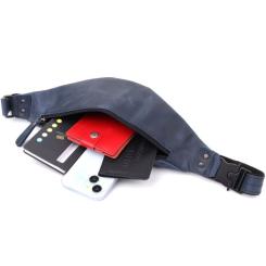 Сумка Shvigel Из натуральной кожи Синяя Фото 7